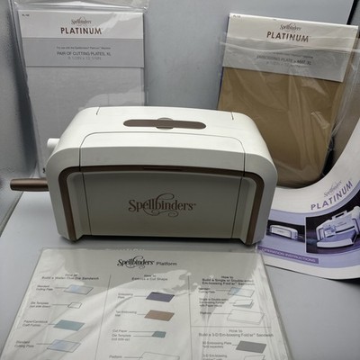 Spellbinders Platinum Platform Cut & Emboss Machine With Extras See Description