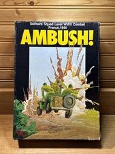 Vintage 1983 Victory Games AMBUSH! Solitaire Squad Level WWII France Game
