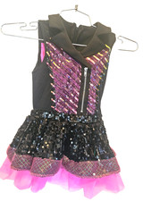 Dance Jazz Costume Bodysuit Stretch Black TuTu Tu-Tu Size I C Child by Weissmans