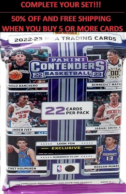    2022-23 PANINI CONTENDERS   WHITE RETAIL   YOU PICK SINGLES   Mix&Match