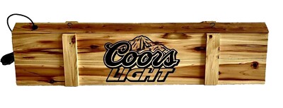New LED Coors Light Pool Table Light Lamp Billiards Western Rustic