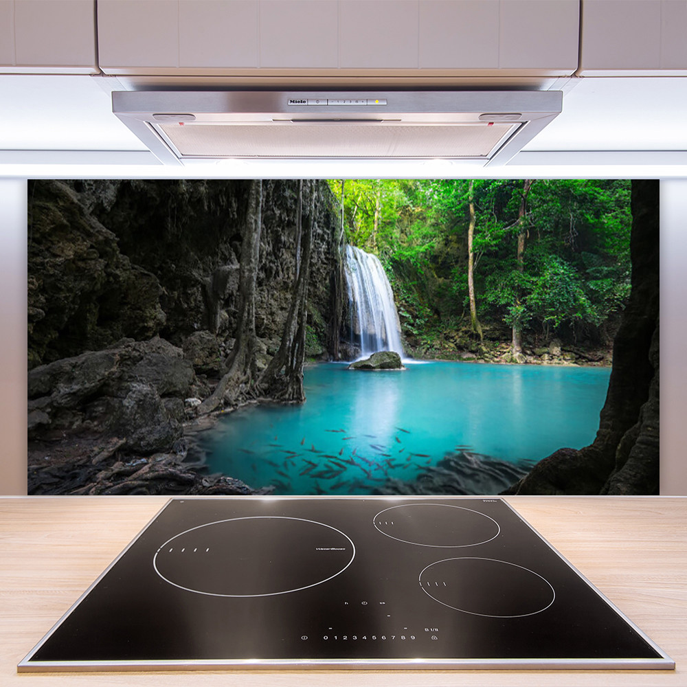 Crédence en verre Nature et Chute d'eau créez une ambiance zen dans votre cuisine de 100x50cm