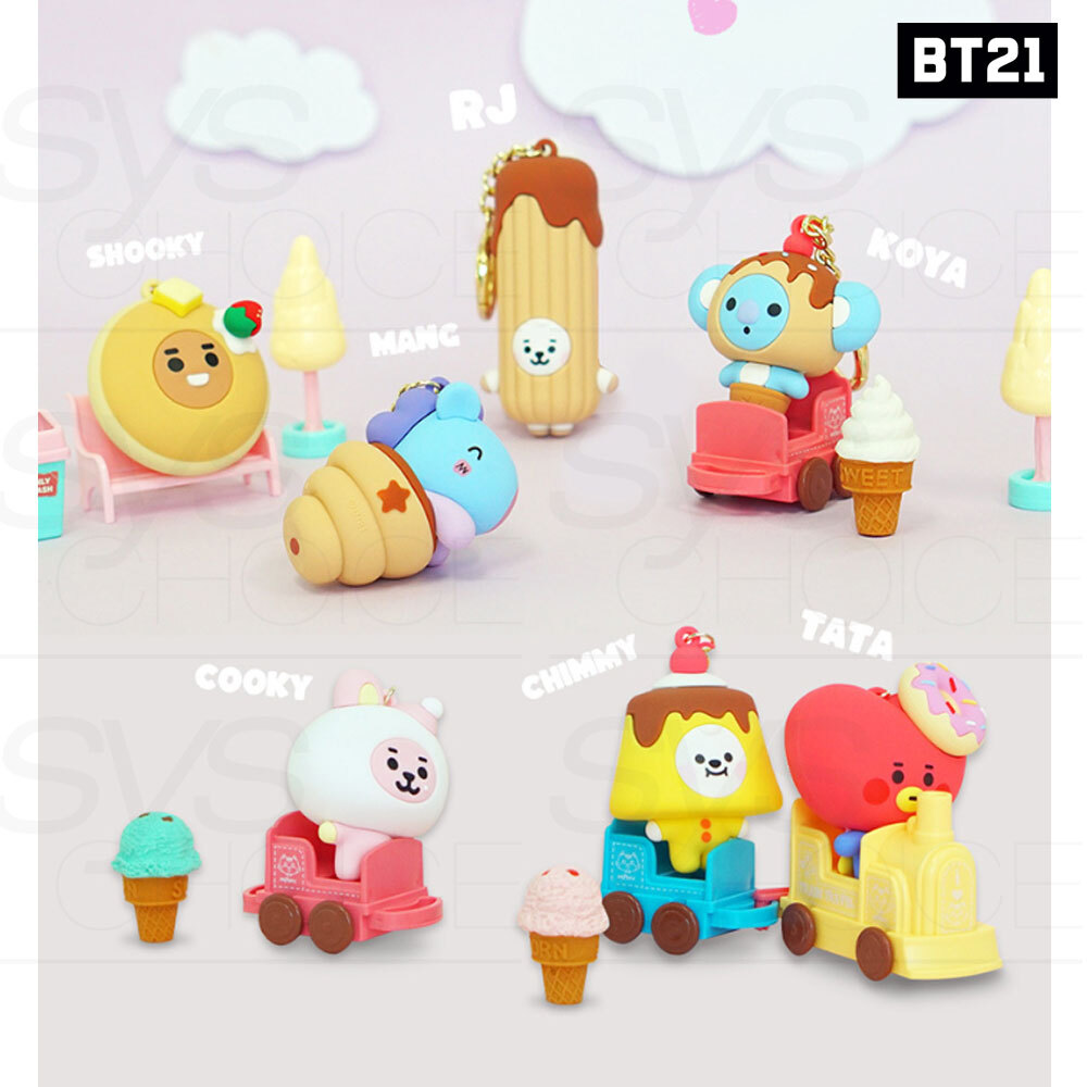 BTS BT21 Official Authentic Goods Baby Sweet Things Fgure Keyring