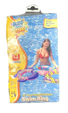NWT Surf and Sun Inflatable Swim Ring 24" 61 cm Tropical Fish Shaped