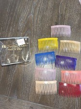Vintage Retro Hair Comb Lot of 9 Various Colors With original package Made USA