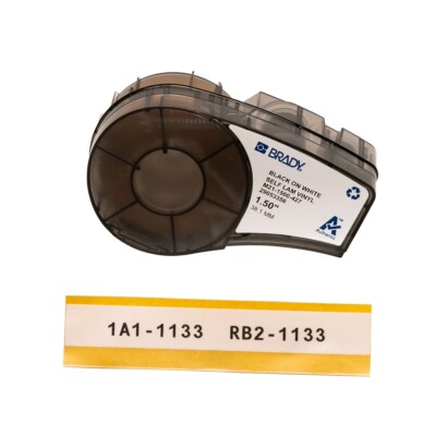 Brady M21-1500-427 1.5'' Self-Laminating Vinyl Labels w/ Ribbon for M21 Printers
