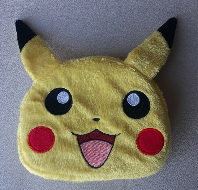 Hori Universal Pokemon Pikachu Plush Pouch Case for New Nintendo 3DS
