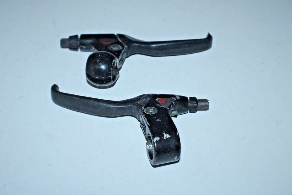 Комплект черных тормозных рычагов DiaCompe XCM ShortStop 22,2 мм для горного велосипеда гибридный трейл грузоотправитель США - Изображение 3 из 4