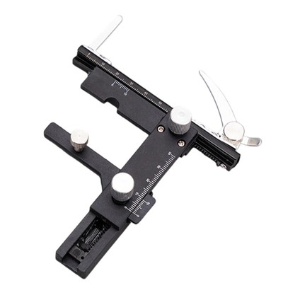 Microscope Stage Ruler Small Sliding Scale for Electronic Component Inspection