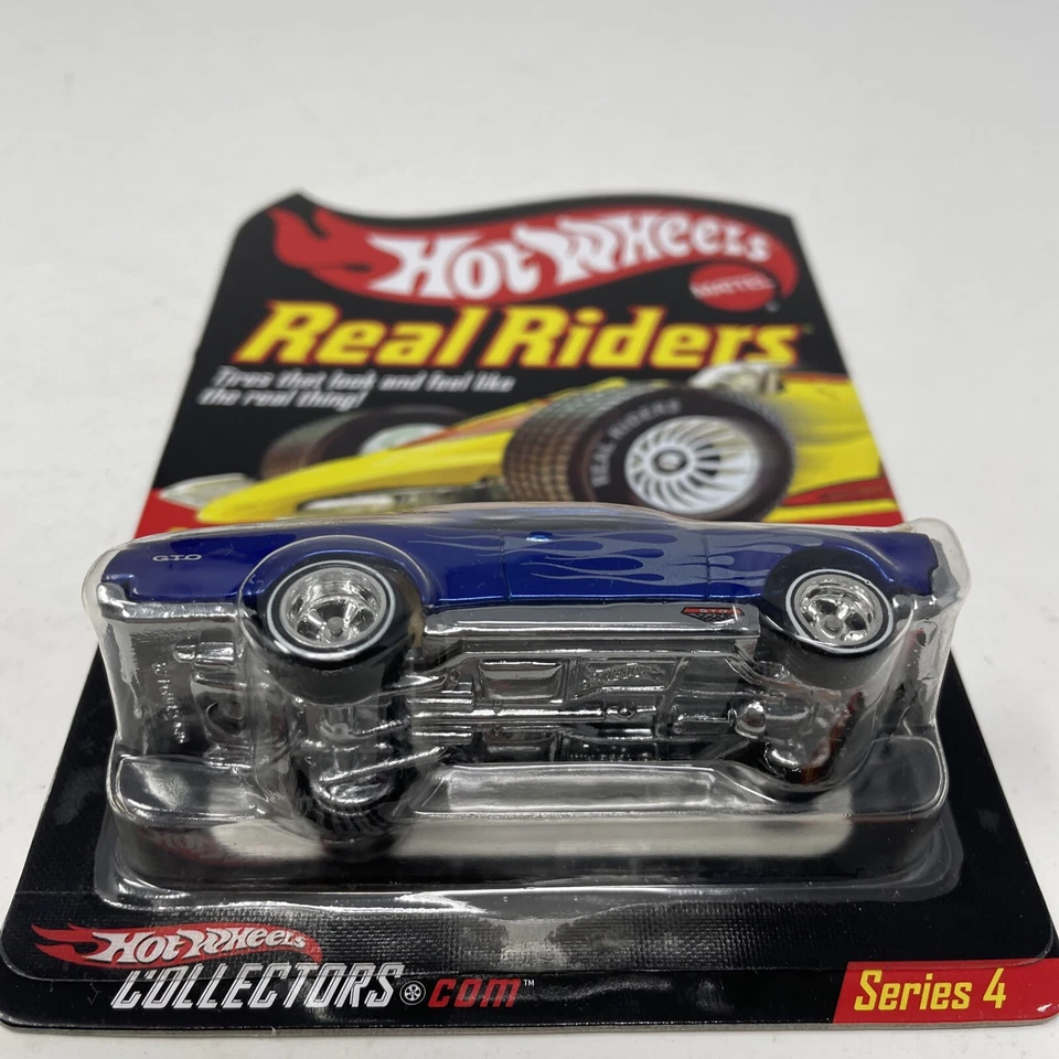 Hot Wheels Redline Club Series 4 Real Riders 3 of 6 1967 Pontiac GTO 3084/11000 - Image 3 of 4
