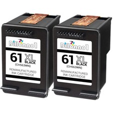 2PK Fits HP 61XL Black Ink Cartridge for 3000 3050 3050A 3054A Series