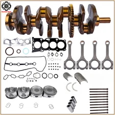 Engine Overhaul Rebuild Kit w/ Crankshaft Rods Timing Kit For 2AZ-FE Toyota 2.4L