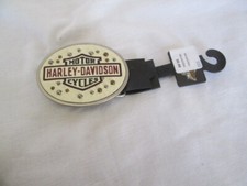 Rare Harley-Davidson Distressed White Leather Buckle Studded with Logo New W/Tag
