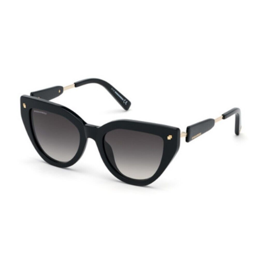 Dsquared2 アヒエタクラス D20064 RHL DSQUARED2 Alisha DQ 0308 01B Black Cat Eye Plastic
