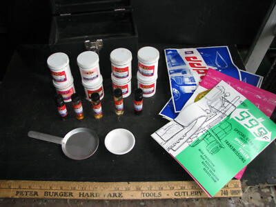 1980s TRC GREASE & OIL SALESMAN SAMPLE KIT - CAT DIESEL RIGS SPICER TRANNYS