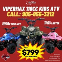 2022 Kids ATVs on Sale Starting at $799 - Remote Shut-off and Speed Limiter