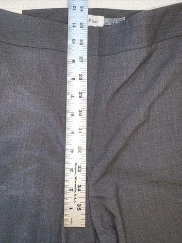 Pantalones para mujer Calvin Klein, talla 6, a medida, gris elástico, carrera, negocios - Imagen 6 de 12