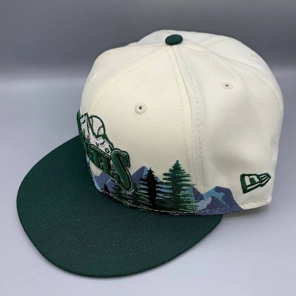 Sombrero Provo Angels Hombres 7 5/8 Blanco Verde 59Fifty New Era MiLB Gorra Ajustada Orem Owlz Foto 3 de 4