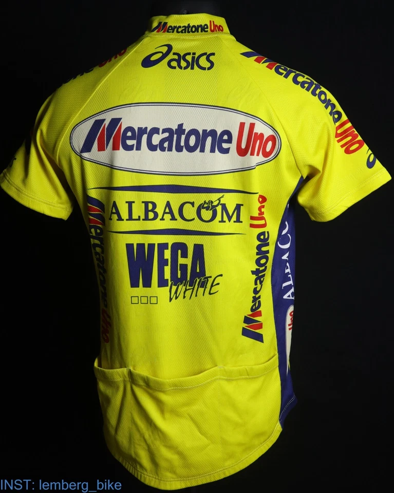 Camiseta de ciclismo vintage Asics Mercatone Uno Albacom 2000 (M) #0061 Foto 3 de 4