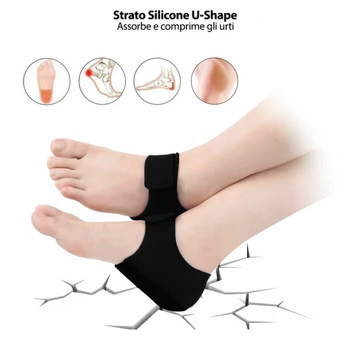 PROTEZIONE SALVA TALLONE IN SILICONE TRASPIRANTE CON STRAPPO COD. 10155 - Photo 5/6