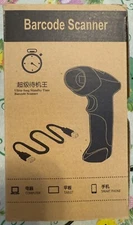 2.4Ghz Wireless Barcode Scanner USB Cordless 1D Laser Barcode Reader Handhold