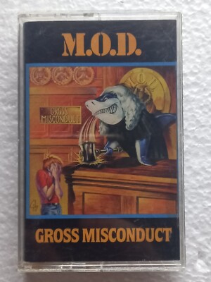 M.O.D. - Gross Misconduct (1989 Megaforce/Caroline) MC136P TESTED CASSETTE