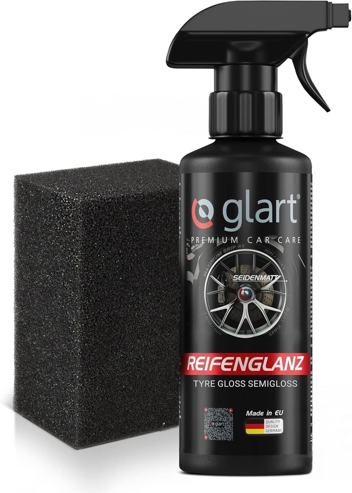 Glart 45RK entretien pneus caoutchouc brillance soyeuse mat 500 ml avec éponge - Photo 1/1