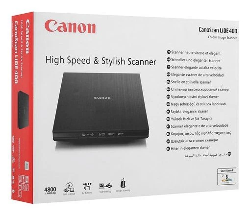 Canon Scanner 4800DPI CANONSCAN Lide 400 Black 2996C010 - Immagine 2 di 4