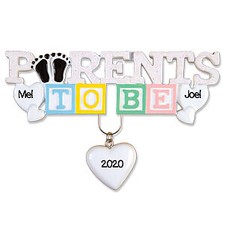 Parents To be Personalized Christmas Ornament/New Baby/Pregnancy/We're Expectin
