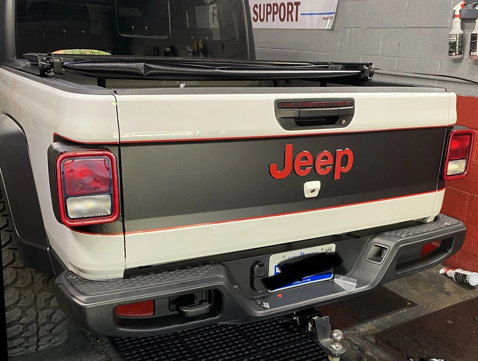 Juego de calcomanías para puerta trasera Gladiator Blackout de 2 capas - se adapta a Gladiator Foto 3 de 3