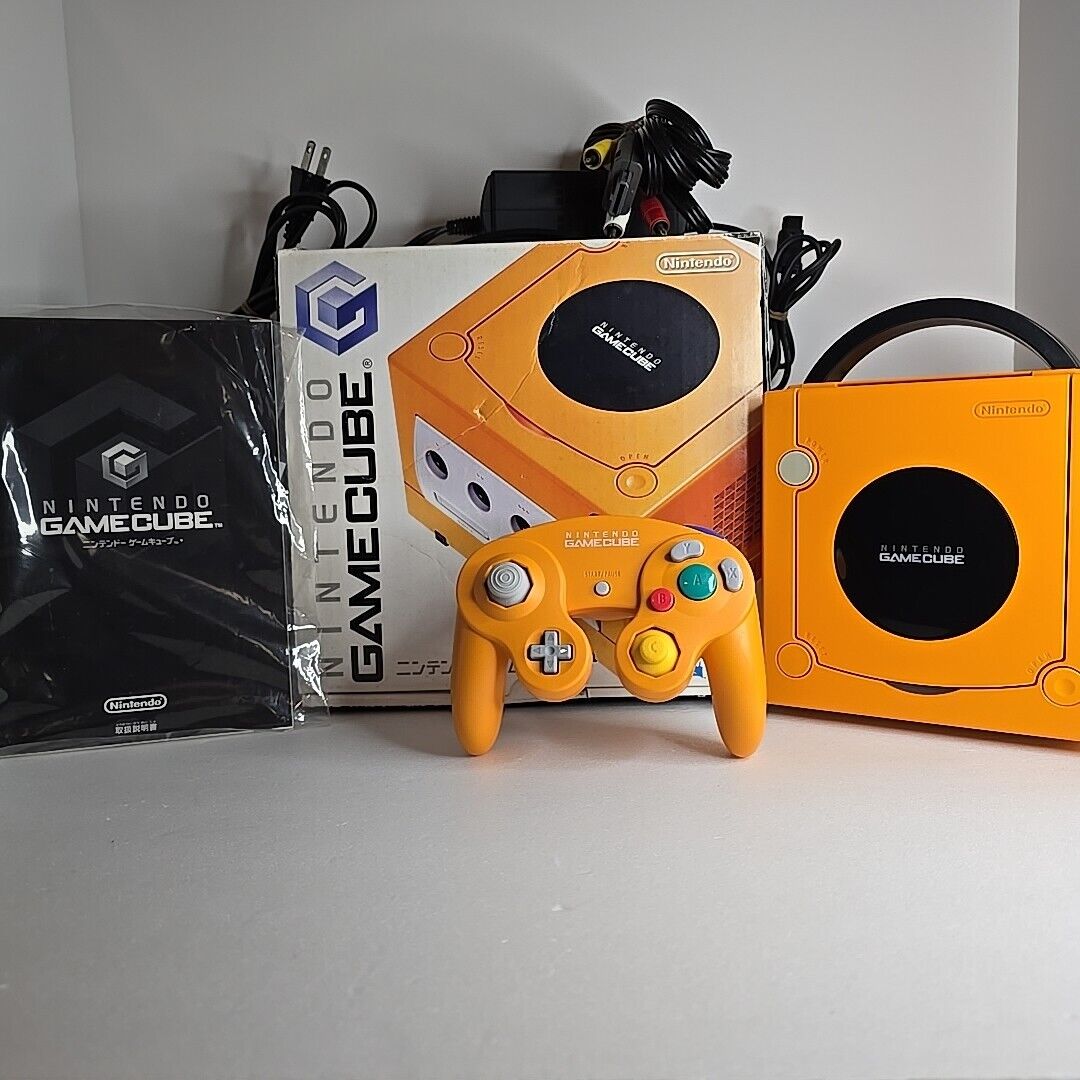 Nintendo GameCube Orange Spice Console, Complete In Box Nintendo GameCube Orange Spice Console, Complete In Box