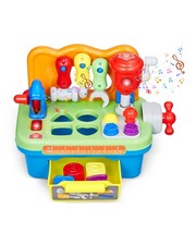 Musical Workbench Toy Sounds  Lights Musical Learning Workbench for Toddl