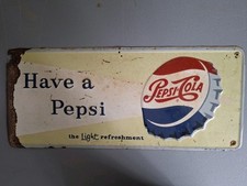 Pepsi Sign 28"X12"