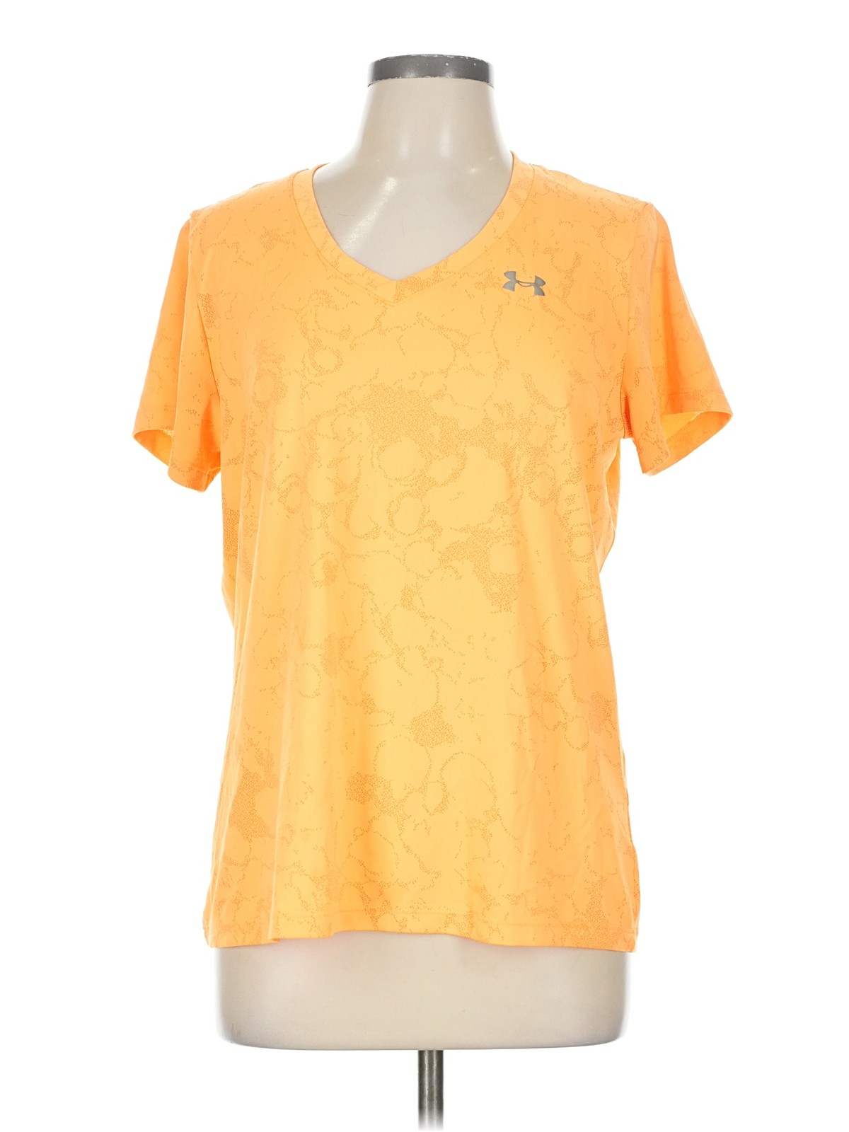 Under Armour Women Yellow Active T-Shirt L