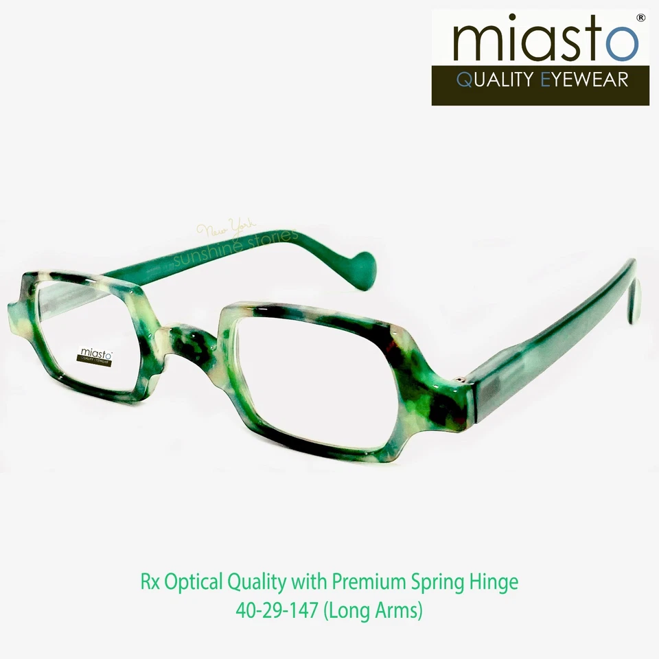 GAFAS DE LECTURA PEQUEÑAS CUADRADAS/RECTANGULARES MIASTO +2,75 (RESISTENTES) TAIWÁN ~ BRAZOS LARGOS Foto 2 de 2