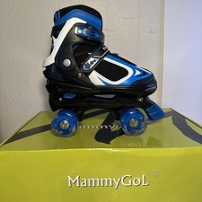 MammyGol Roller Skates for Kids, Adjustable Quad Skates, light up wheels