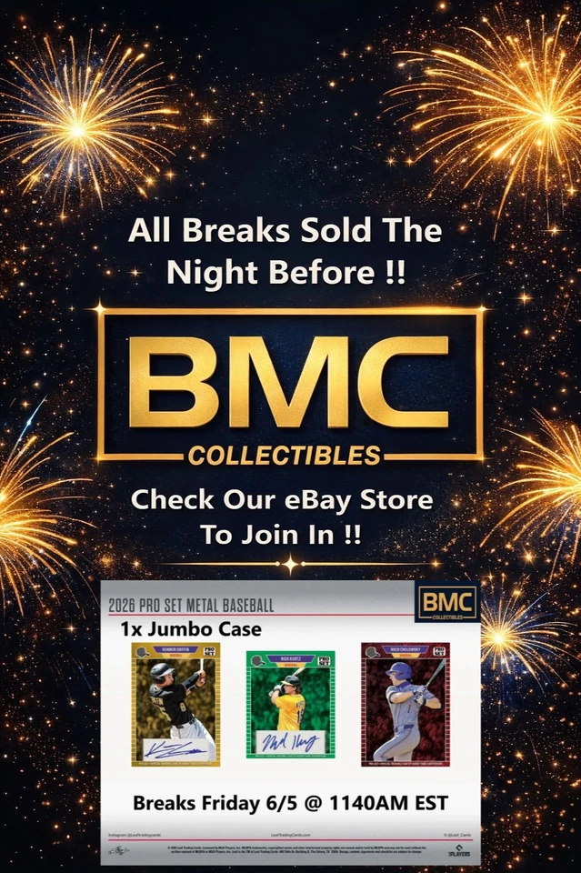 BMC Collectibles Pre-Sold Breaks 6/16a