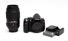 Nikon D D3000 10.2MP Digital SLR Camera  Nikkor 55-300mm VR - PARTS / REPAIR