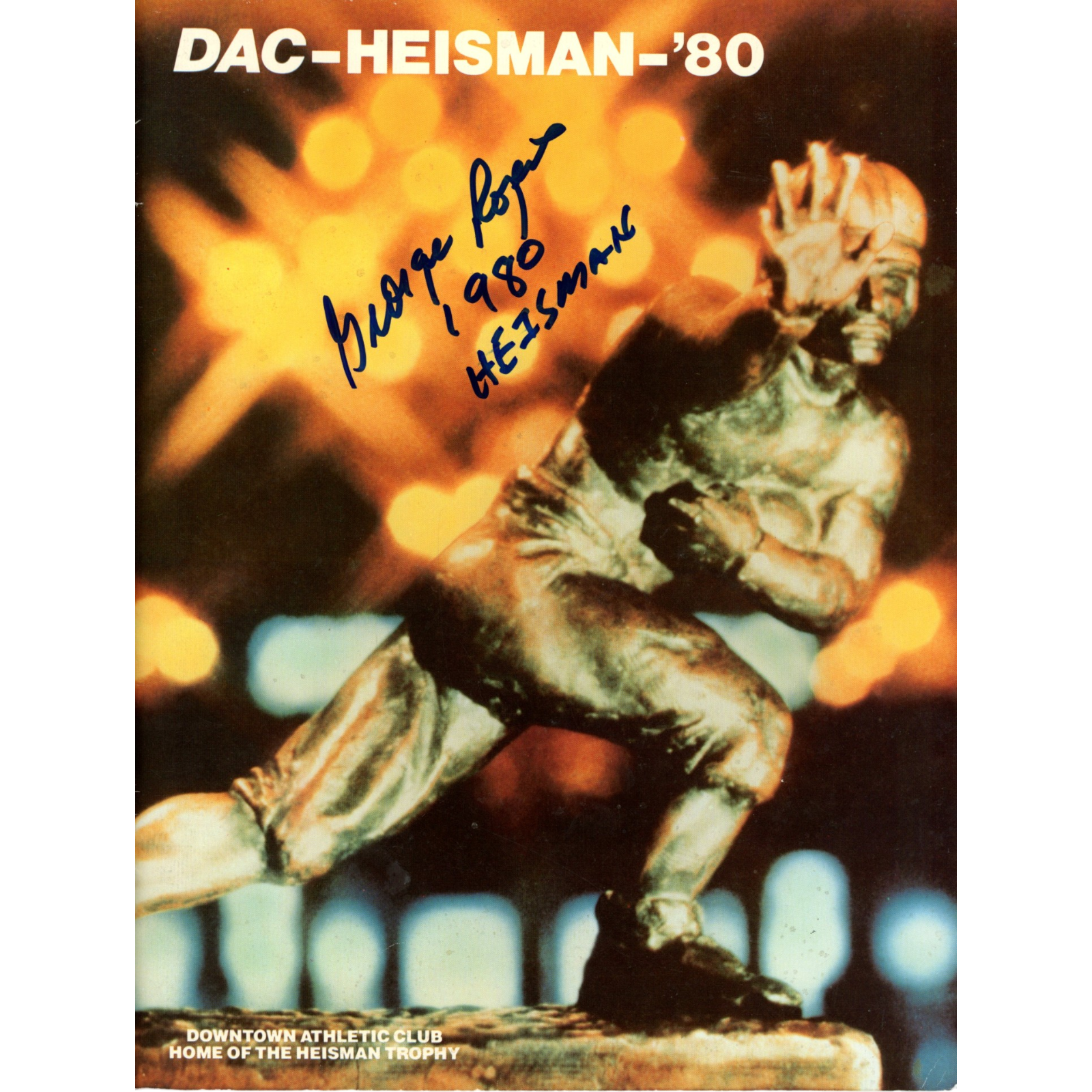 George Rogers Autographed Signed South Carolina Gamecocks Magaine Heisman JSA 55138 