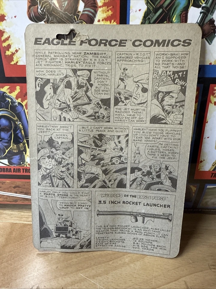 Vintage 1981 Mego Eagle Force R.I.O.T. Harley Diecast Military Figure MOC GI JOE - Image 3 of 3