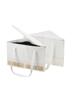 2 PCS Rigid Hanger Organizer Triangle Bin Lid Holder Stand Space Saving