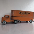 Tonka Allied Moving Van Lines Semi 1950s  Pressed Steel Toy