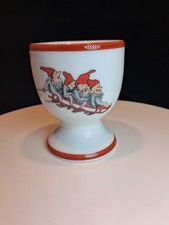 Porsgrund Nisse Red Gnome Elf Egg Cup 2012