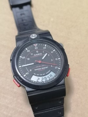 Casio AW-10 Thermo Meter Vintage Analog Digital Watch Thermometer Japan