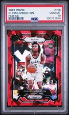 2023 PANINI PRIZM RED ICE #156 CHRIS LIVINGSTON PSA 10