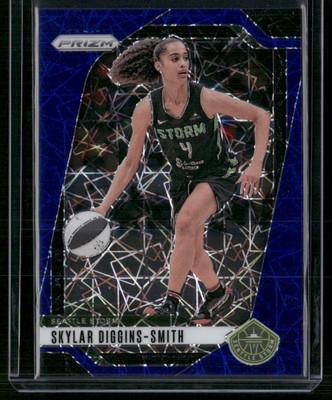 2024 Panini Prizm WNBA #76 Skylar Diggins-Smith Blue Velocity Prizms