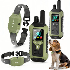 2PC 4000FT Dog Shock Collar with Remote Control 3 Training Modes IPX7 Waterproof