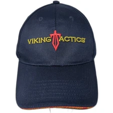 Viking Tactics Strapback Hat Blue One Size Embroidered Adjustable