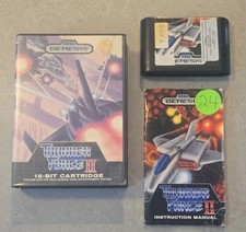 Thunder Force II Sega Genesis 1989 CIB w/Manual!