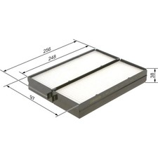 Bosch 1 987 432 160 Filter Innenraumluft für HYUNDAI SANTA FE SONATA TRAJET XG